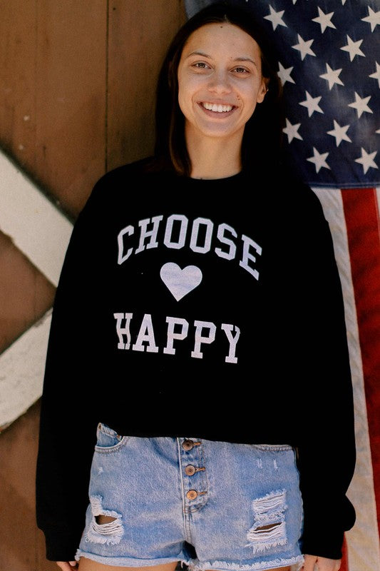Mindset Choose Happy Sweatshirt