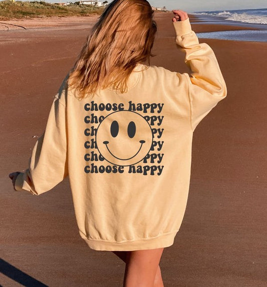 Mindset Choose Happy Sweatshirt