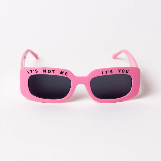 INDY It's Not Me, It's You Sunglasses in Pink